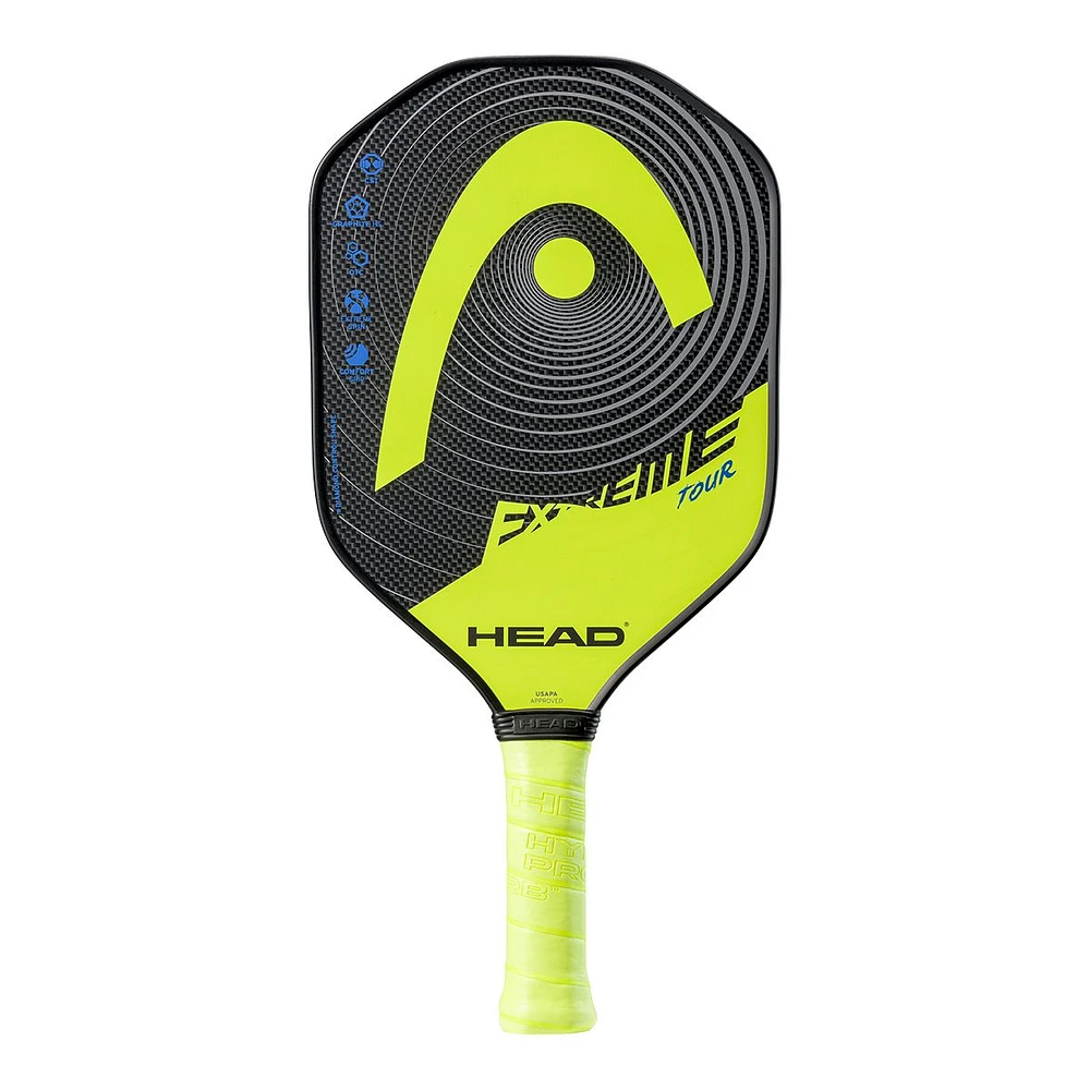 Head Extreme Tour Pickleball Paddle- Yellow/Grey