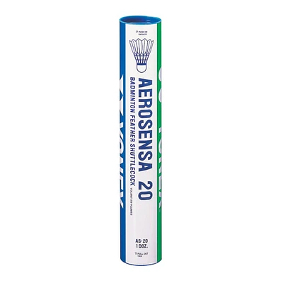 Yonex Aerosensa 20 Feather Shuttlecock - 12 Count