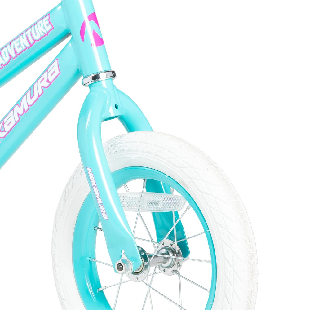 Nakamura Kids' Adventure 12" Bike with Training Wheels and Pedal Brakes