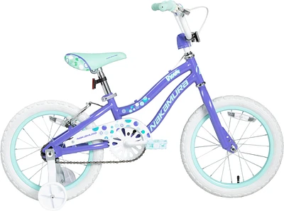 Nakamura Kids' Dream 16" Bike, Training Wheels, Pedal Brake & V Brakes