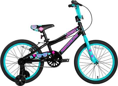 Nakamura Kids' Jewel 18" Bike, Training Wheels, Pedal Brake & V Brakes