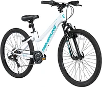 Nakamura Kids' Pristine 24" Junior Mountain Bike, 6 Speed, Rim Brakes, Hardtail