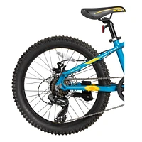 Diamondback Kids' Snake 20" Mountain Bike, 7 Speed, Aluminum Frame, Mechanical Disc Brakes