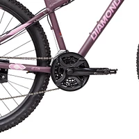 Diamondback Women's Ridgeback 27.5 Mountain Bike, 21 Speed, Aluminum Frame, Mechanical Disc Brakes, Hardtail