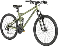 Nakamura Monster 27.5" Mountain Bike, 21 Speed, Steel Frame, Rim Brakes, Full Suspension