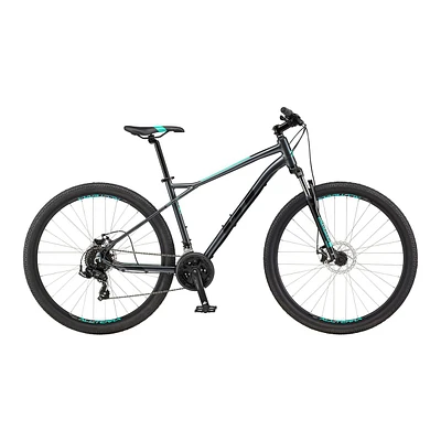 GT Women's Aggresor Sport 29"/27.5" Mountain Bike, 21 Speed, Aluminum Frame, Mechanical Disc Brakes, Hardtail