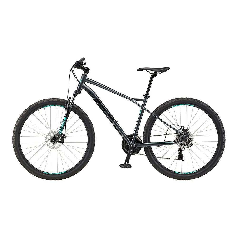 GT Women's Aggresor Sport 29"/27.5" Mountain Bike, 21 Speed, Aluminum Frame, Mechanical Disc Brakes, Hardtail