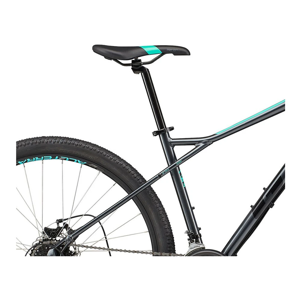 GT Women's Aggresor Sport 29"/27.5" Mountain Bike, 21 Speed, Aluminum Frame, Mechanical Disc Brakes, Hardtail