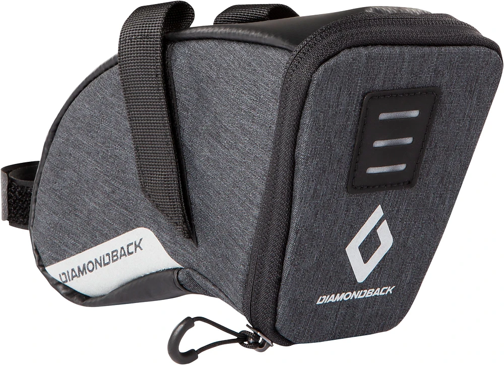 Diamondback Elite Saddle Bike Bag Velcro Strap, Hi-Visibility Fabric