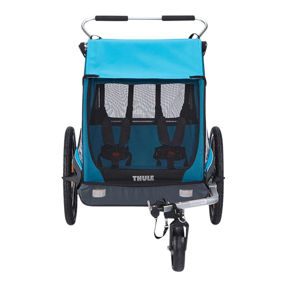 Thule Kids Coaster XT Bike Trailer/ Stroller, Double, Foldable