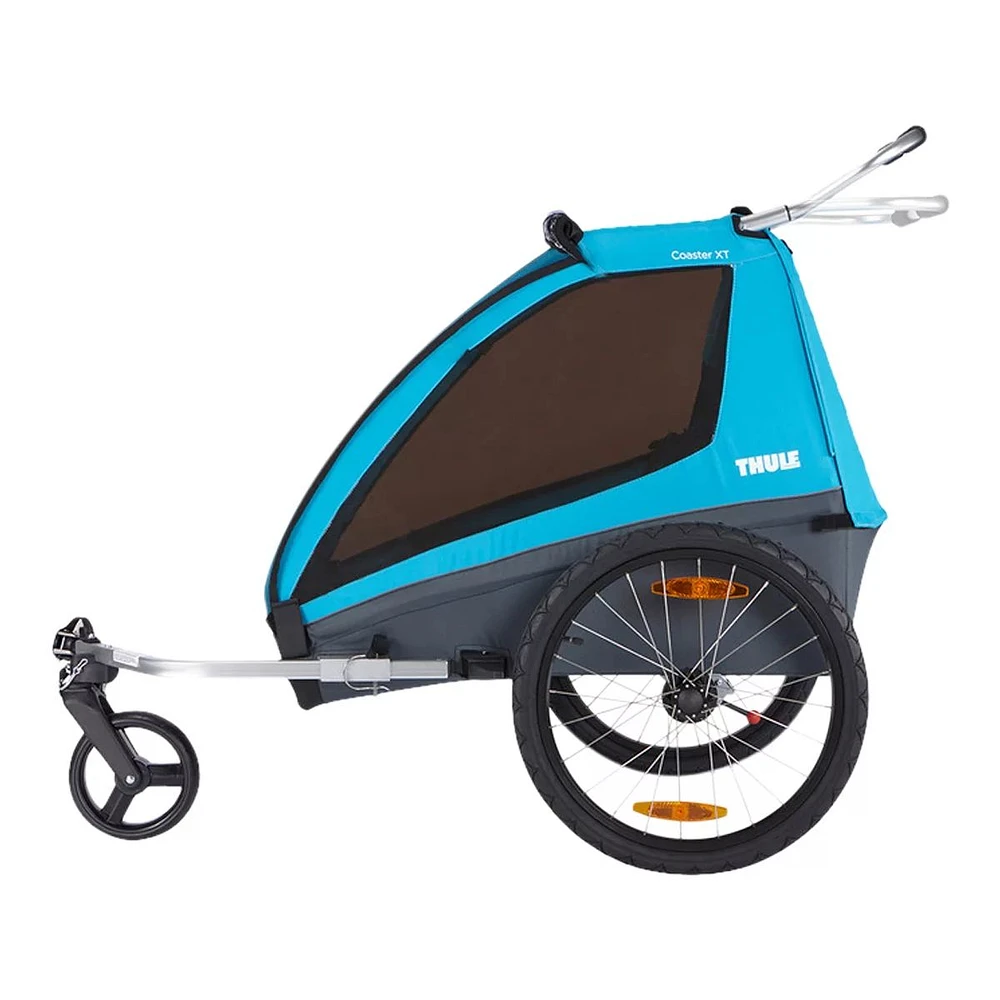 Thule Kids Coaster XT Bike Trailer/ Stroller, Double, Foldable