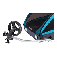 Thule Kids Coaster XT Bike Trailer/ Stroller, Double, Foldable