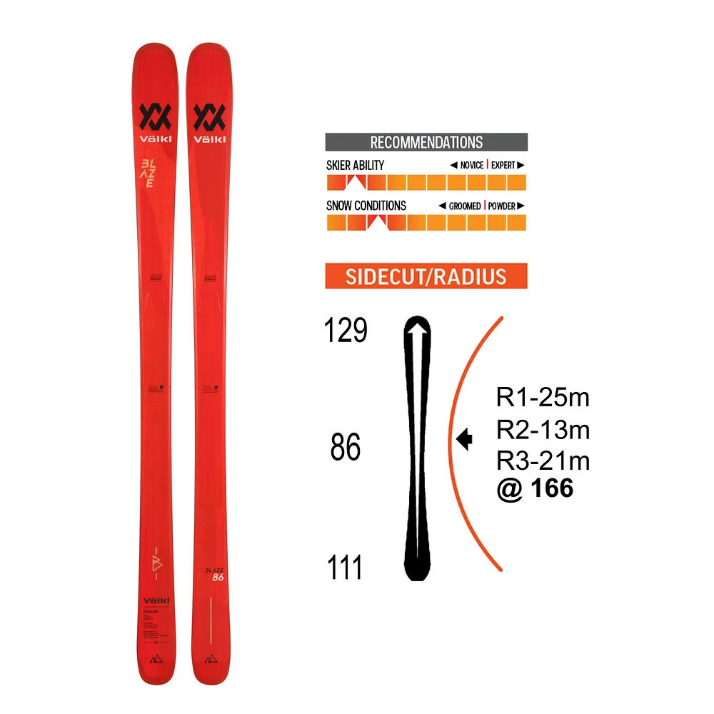 Volkl Blaze 86 Men's Skis 2021/22