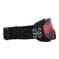 Bolle Scarlett Women's Ski & Snowboard Goggles 2019/20 - Black Night with Vermillon Gun Lens