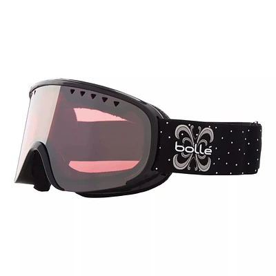 Bolle Scarlett Women's Ski & Snowboard Goggles 2019/20 - Black Night with Vermillon Gun Lens