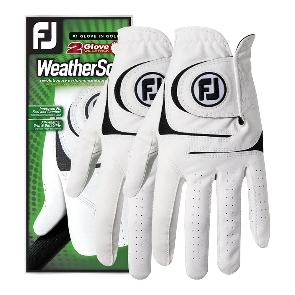 Footjoy Men's Cadet Weathersof 2018 Left Handed Golf Glove - 2 Pack