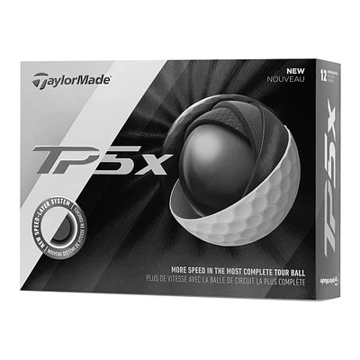 Taylormade TP5X Golf Balls, 12 Pack