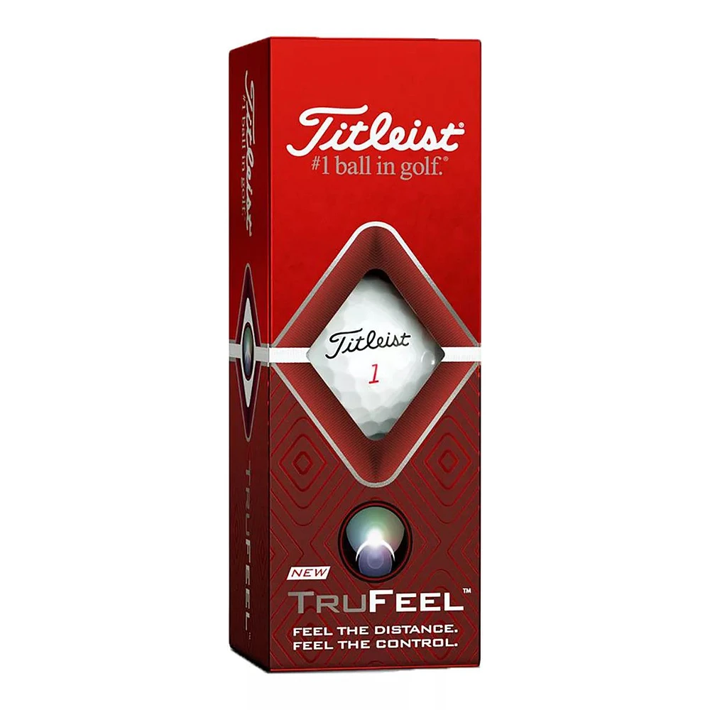 Titleist Trufeel - White Golf Balls, 12 Pack