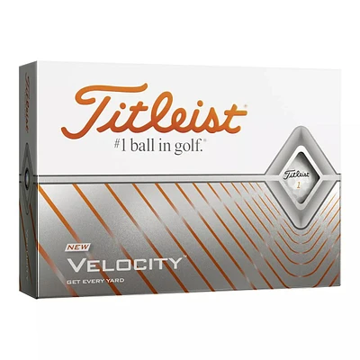 Titleist Velocity Golf Balls, 12 Pack