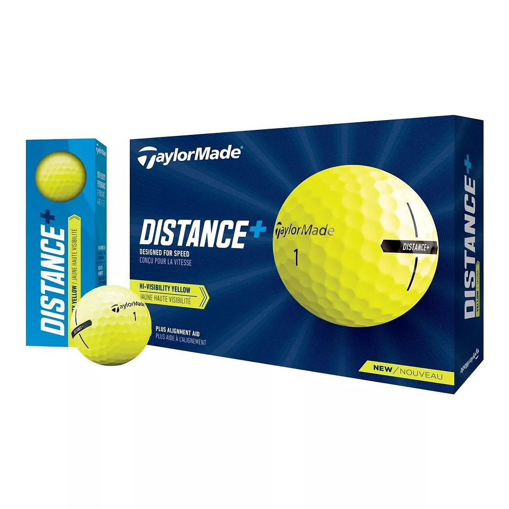 Taylormade Distance+ Golf Balls - 12 Pack