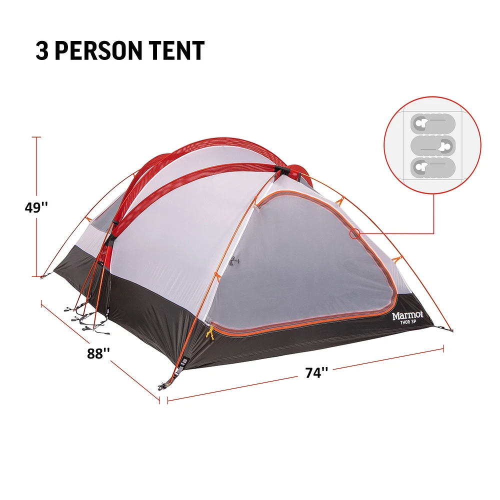 Marmot Thor 3 Person Mountain Tent