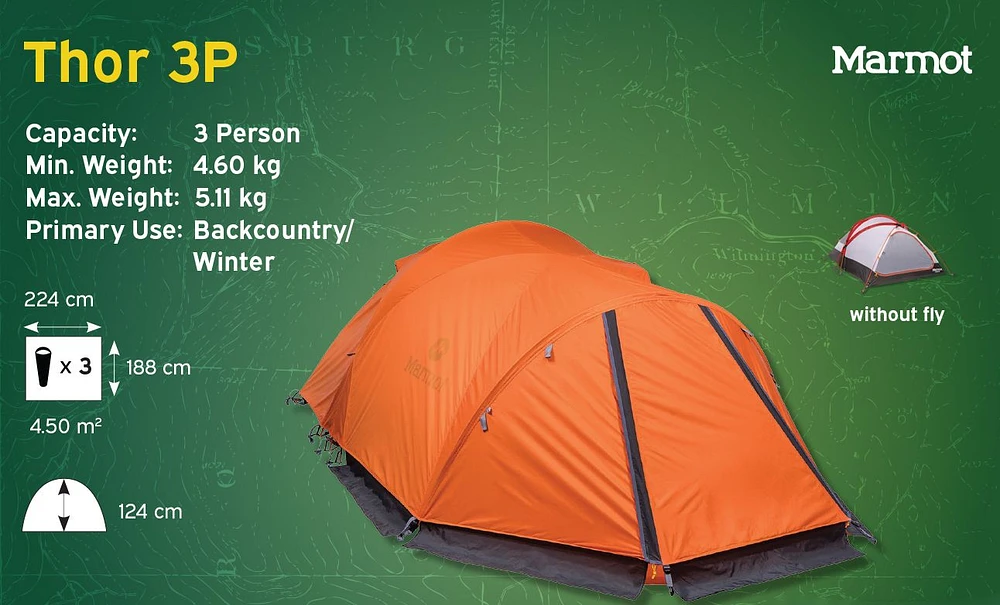 Marmot Thor 3 Person Mountain Tent