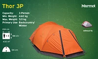 Marmot Thor 3 Person Mountain Tent