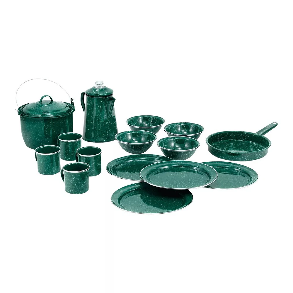 GSI Pioneer Enamel Camping Cookware Set