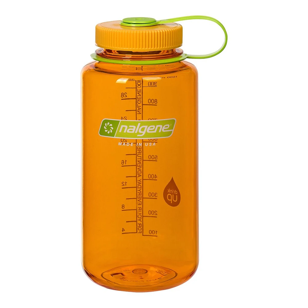 Nalgene Tritan 32 oz Water Bottle, Screw Cap, Plastic, Leak Proof