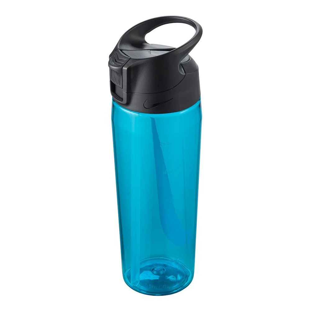 Nike TR Hypercharge 24 oz Water Bottle, Straw Lid, Plastic