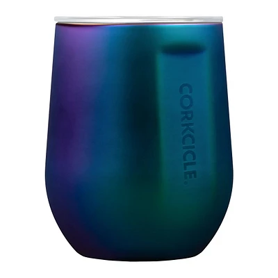 Corkcicle Stemless 12 oz Wine Tumbler, Sliding Lid, Insulated Stainless Steel