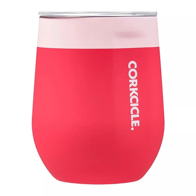 Corkcicle Stemless 12 oz Wine Tumbler, Sliding Lid, Insulated Stainless Steel