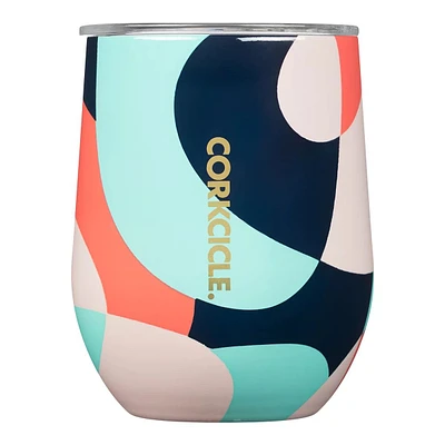 Corkcicle Stemless 12 oz Wine Tumbler, Sliding Lid, Insulated Stainless Steel