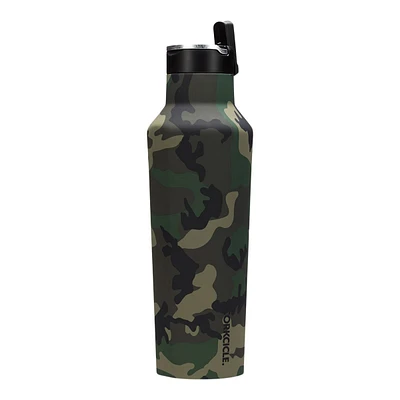 Corkcicle Sport Canteen 20 oz Water Bottle , Straw Lid, Insulated Stainless Steel