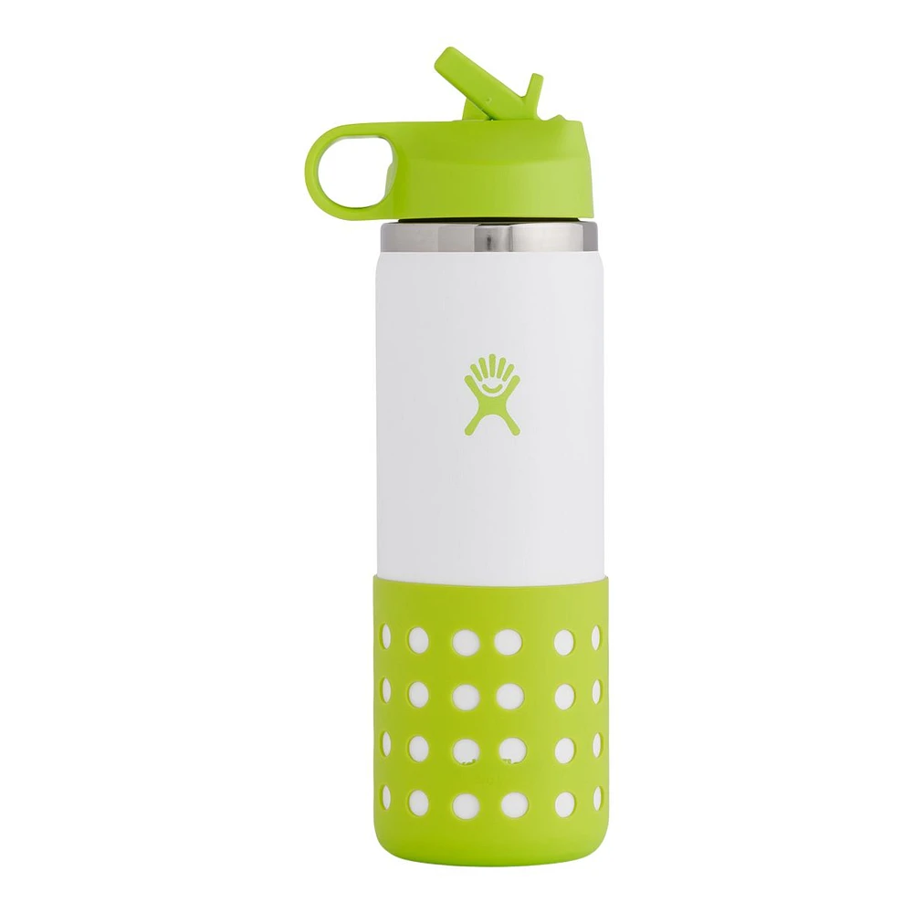 Hydro Flask Kid's Wide Mouth 20 oz Insulated Stainless Steel Water Bottle with Screw Cap