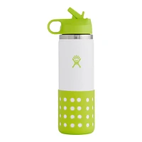 Hydro Flask Kid's Wide Mouth 20 oz Insulated Stainless Steel Water Bottle with Screw Cap