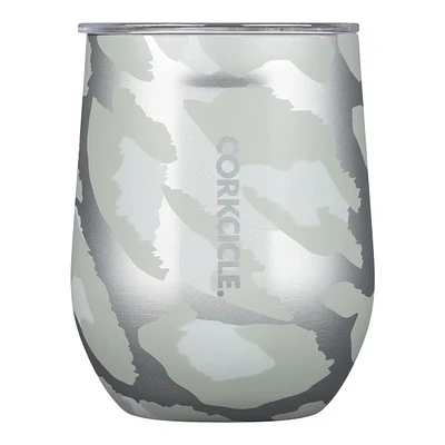 Corkcicle Stemless 12 oz Wine Tumbler, Sliding Lid, Insulated Stainless ST Shirtl