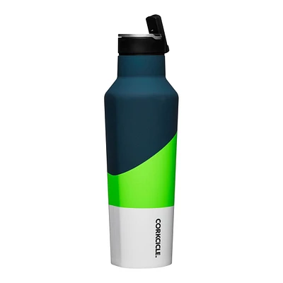 Corkcicle Sport CanT Shirtn 20 oz Water Bottle , Straw Lid