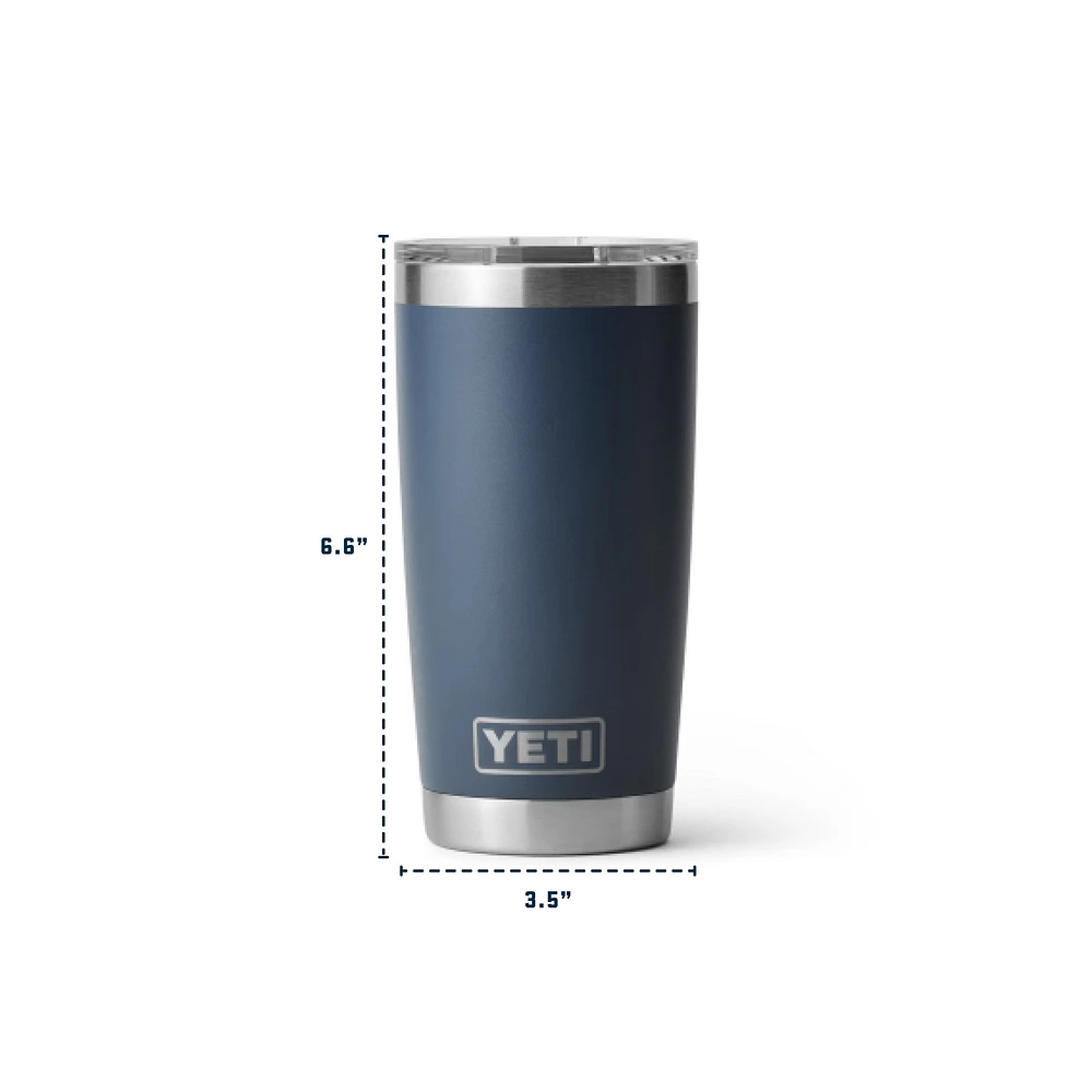 YETI Rambler Edmonton Oilers 20 oz Tumbler, Screw Cap, Insulated Stainless Steel