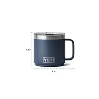 YETI Rambler 14 oz Mug, Sliding Lid, Insulated Stainless Steel, Dishwasher Safe