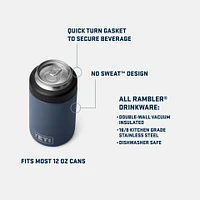 YETI Rambler 2.0 12 oz Can Sleeve/Koozie, Screw Cap