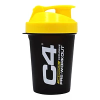 C4 20 oz Shaker/Blender Bottle, Spout Lid, Plastic, Strainer