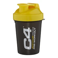 C4 20 oz Shaker/Blender Bottle, Spout Lid, Plastic, Strainer