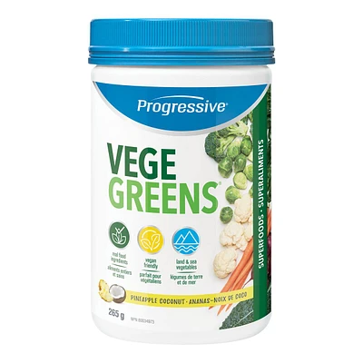 Progressive VegeGreens Pinapple Coconut - 265 g