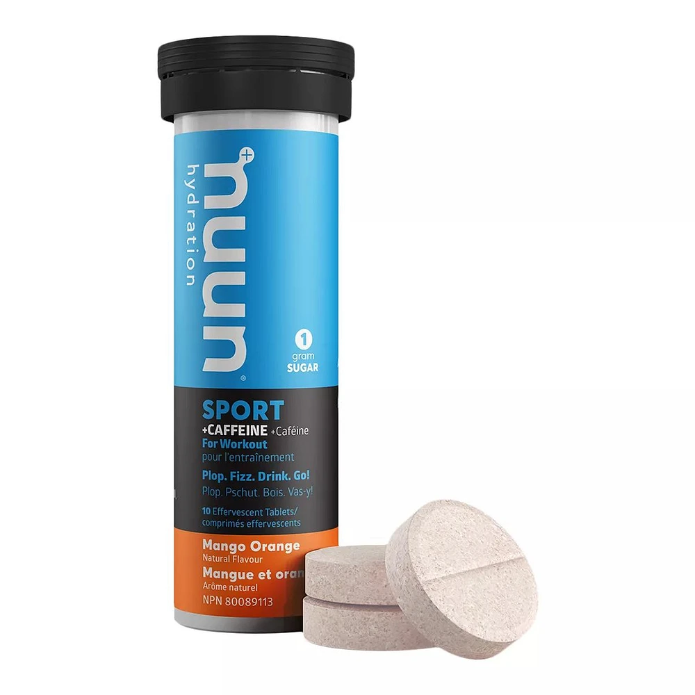 Nuun Sport Mango Orange With Caffeine Hydration Tablets