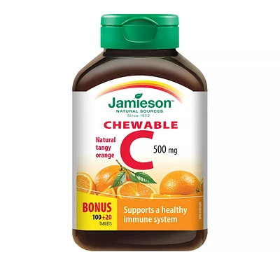 Jamieson Chewable C - Orange 500Mg - 120 Chews