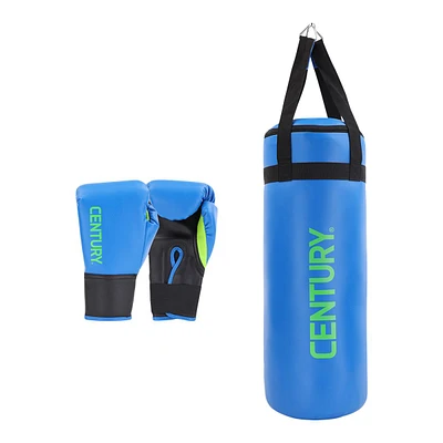 Century Youth Vinyl Heavy Bag and MMA Glove Set