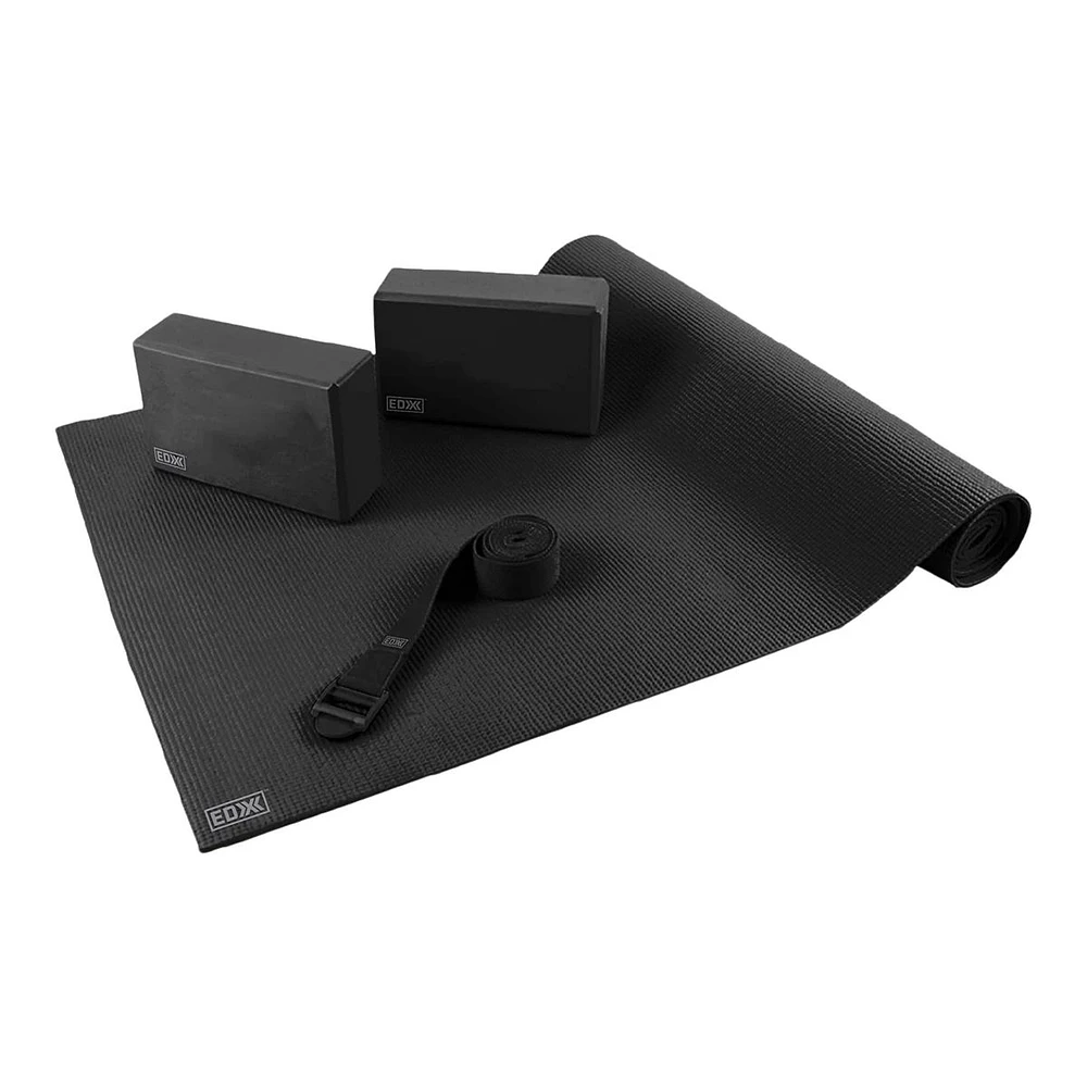 EDX Essential 4 Piece Yoga Kit