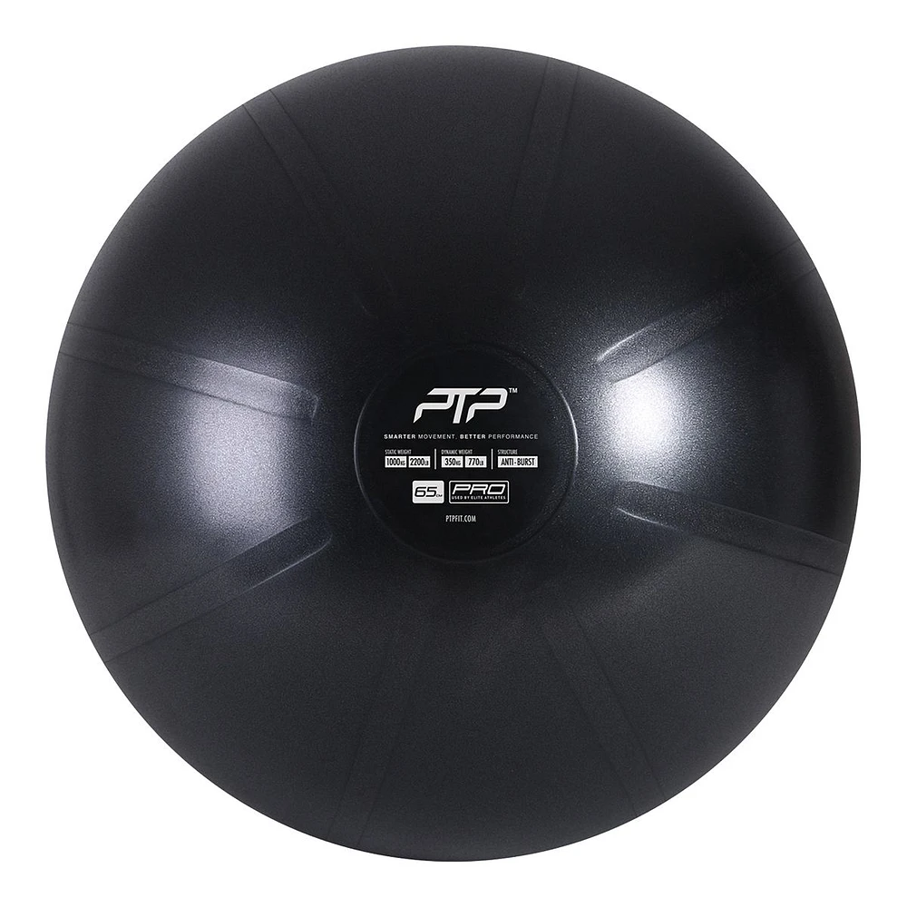 PTP CoreBall Gym Ball - 65 cm/Onyx Black