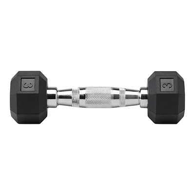 Gaiam lb Rubber Hex Dumbbell, Weight